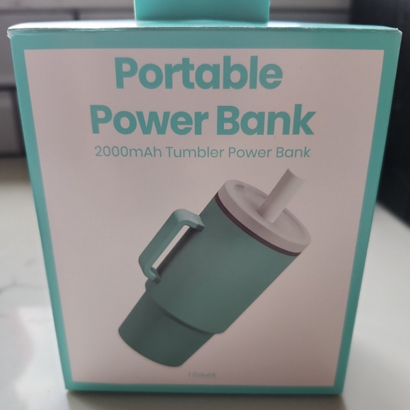 Teal Portable Power Bank - Picture 1 of 2